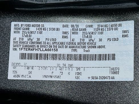 Used 2020 Ford Ranger XLT w/ Equipment Group 301A Mid AWD/4WD image 21