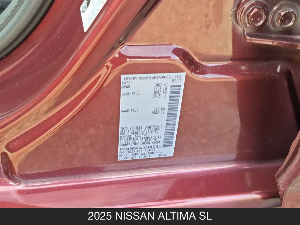 Certified 2025 Nissan Altima 2.5 SL FWD image 26