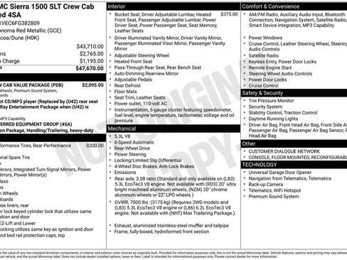 Used 2015 GMC Sierra 1500 SLT w/ SLT Crew Cab Value Package RWD image 11