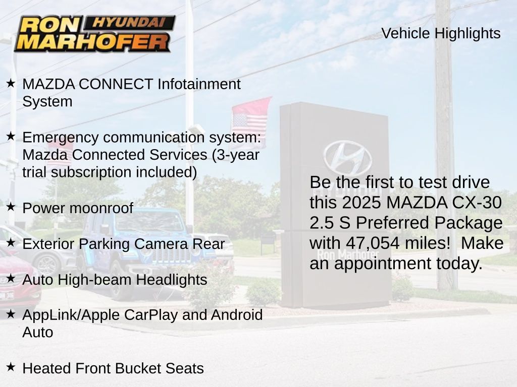 Used 2025 MAZDA CX-30 AWD 2.5 S w/ Preferred Package image 2