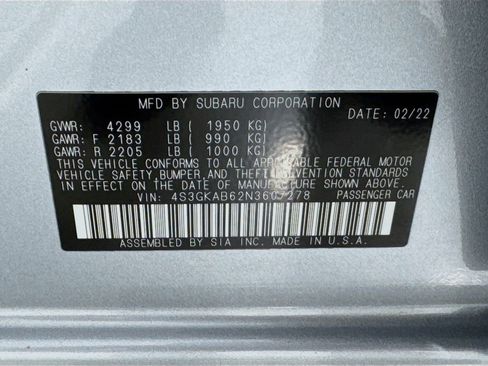 Used 2022 Subaru Impreza 2.0i AWD/4WD image 34