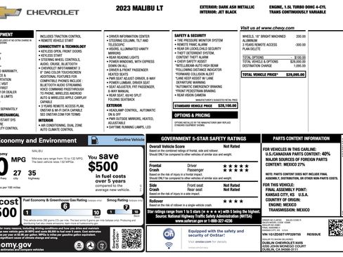 Used 2023 Chevrolet Malibu LT image 4