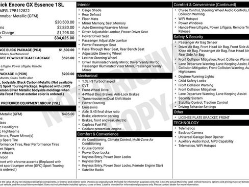 Used 2023 Buick Encore GX Essence w/ Experience Buick Package FWD image 2