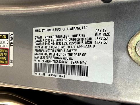 Used 2019 Honda Odyssey EX-L image 33