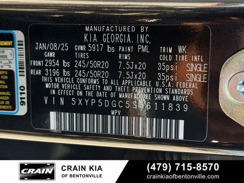 Certified 2025 Kia Telluride SX X-Line AWD/4WD image 37