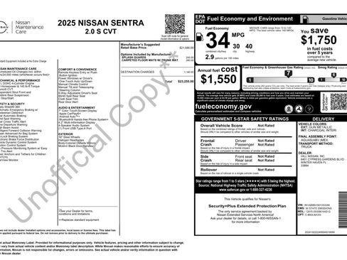Used 2025 Nissan Sentra S FWD image 46