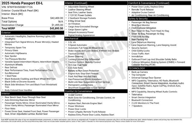 Used 2025 Honda Passport EX-L image 4