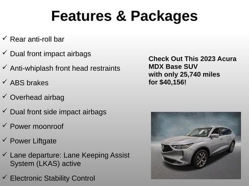 Used 2023 Acura MDX SH-AWD w/ Technology Package image 20