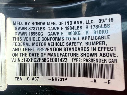 Used 2016 Honda Civic LX image 19