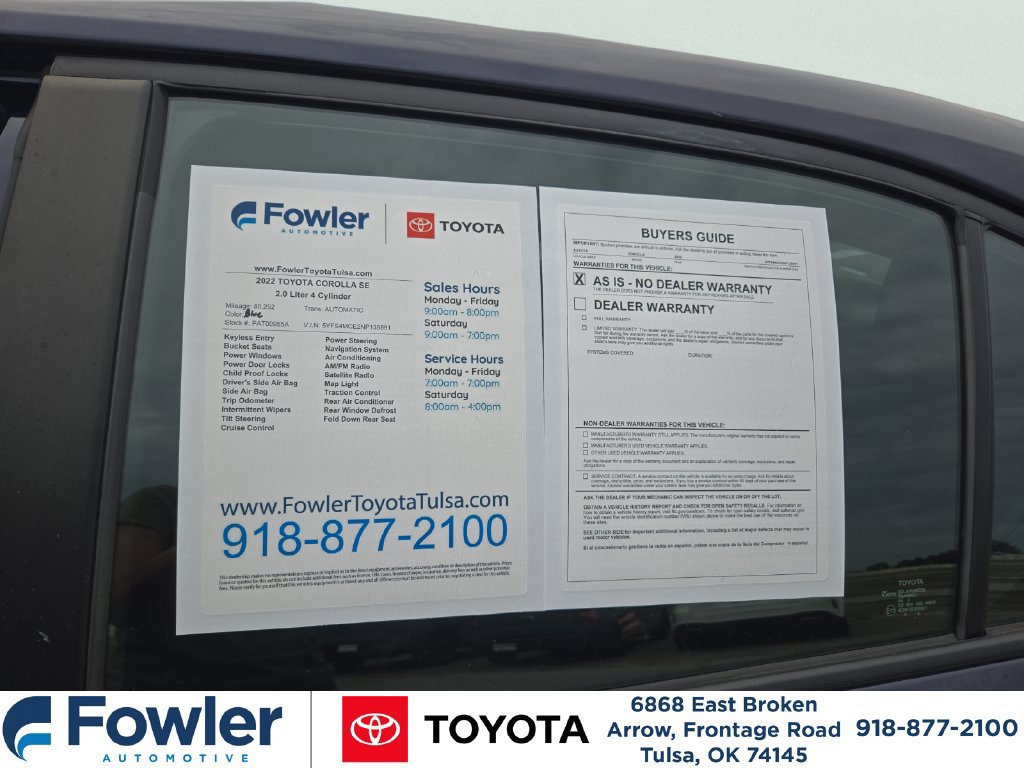 Used 2022 Toyota Corolla SE FWD image 26