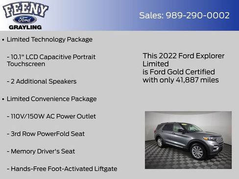 Used 2022 Ford Explorer Limited AWD/4WD image 13
