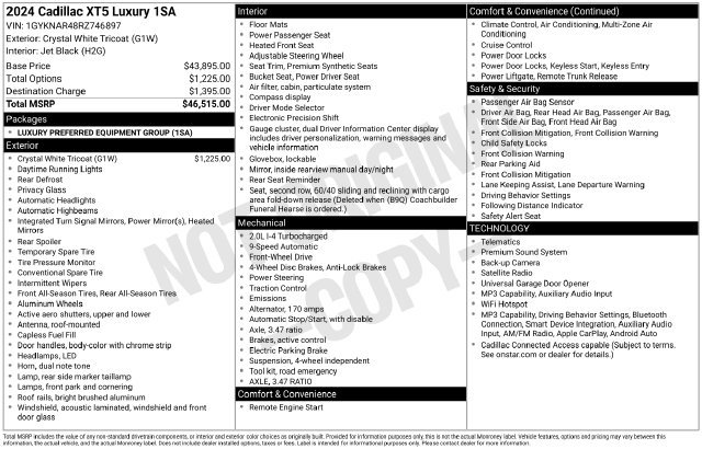 Certified 2024 Cadillac XT5 Luxury FWD image 31