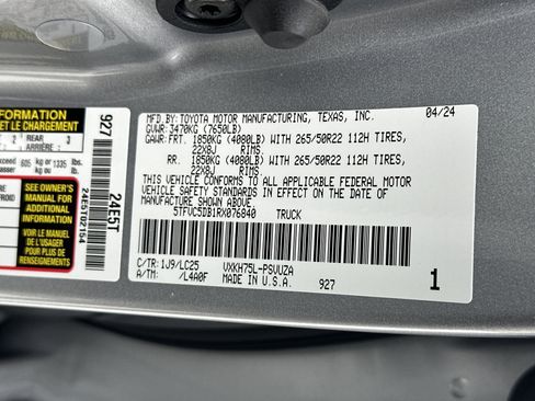 Used 2024 Toyota Tundra Capstone image 35