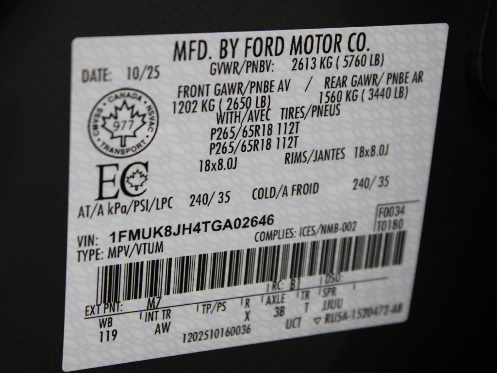 Used 2026 Ford Explorer Tremor w/ Tremor Convenience Package AWD/4WD image 75