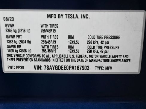 Used 2023 Tesla Model Y Long Range AWD/4WD image 5