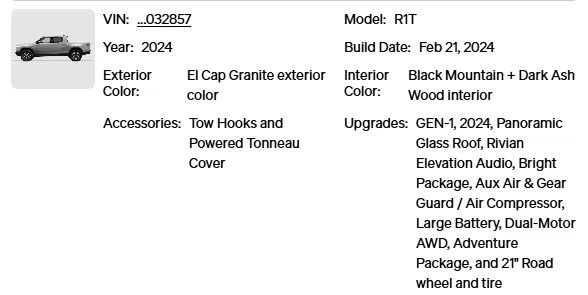 Used 2024 Rivian R1T Adventure Dual AWD/4WD image 38