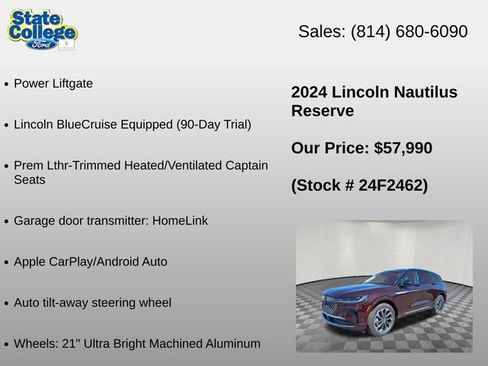 Used 2024 Lincoln Nautilus Reserve AWD/4WD image 12