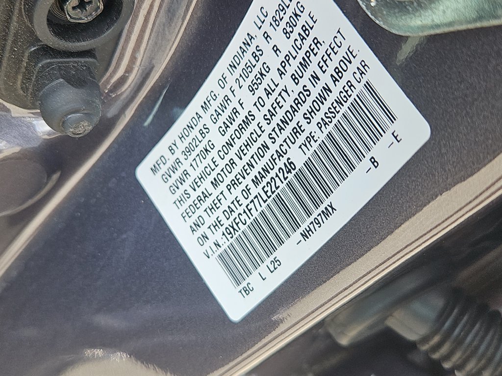 Certified 2020 Honda Civic EX-L image 13