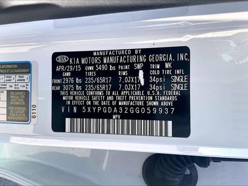 Used 2016 Kia Sorento AWD w/ LX Convenience Package image 32