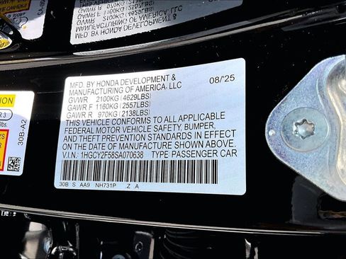 Used 2025 Honda Accord Sport image 14