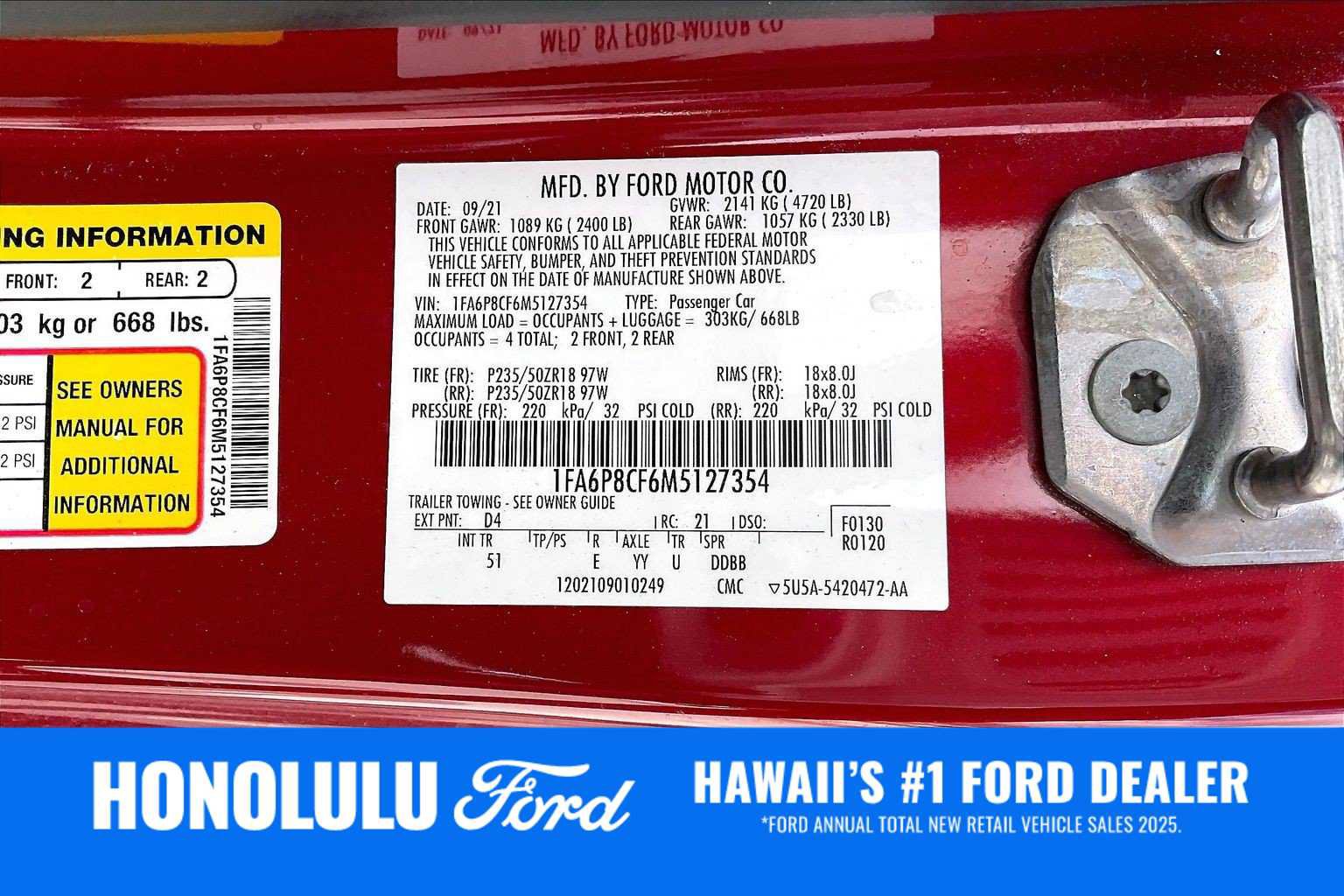 Used 2021 Ford Mustang GT Premium w/ Equipment Group 401A RWD image 19
