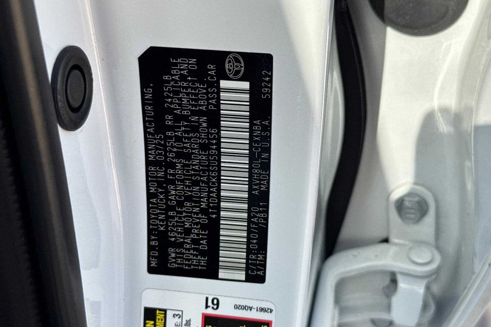 Certified 2025 Toyota Camry LE FWD image 35