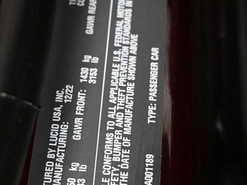 Used 2023 Lucid Air Touring image 8