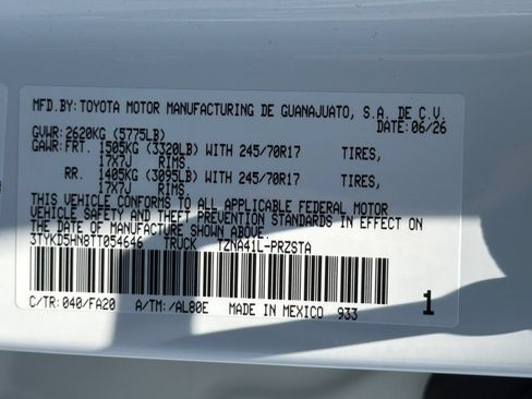 New 2026 Toyota Tacoma SR RWD image 32