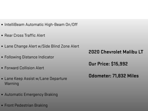 Used 2020 Chevrolet Malibu LT FWD image 24