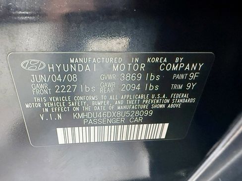 Used 2008 Hyundai Elantra GLS image 35