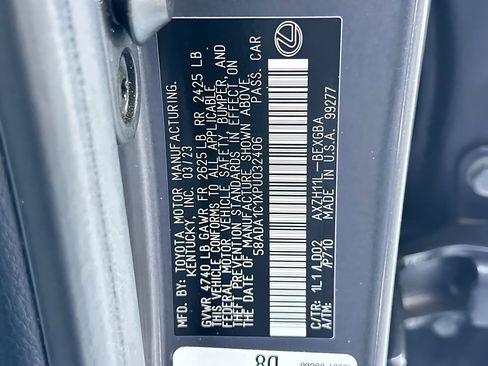 Certified 2023 Lexus ES 300h w/ Premium Package FWD image 23