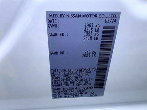 Certified 2024 Nissan Altima 2.5 SR w/ SR Premium Package image 32