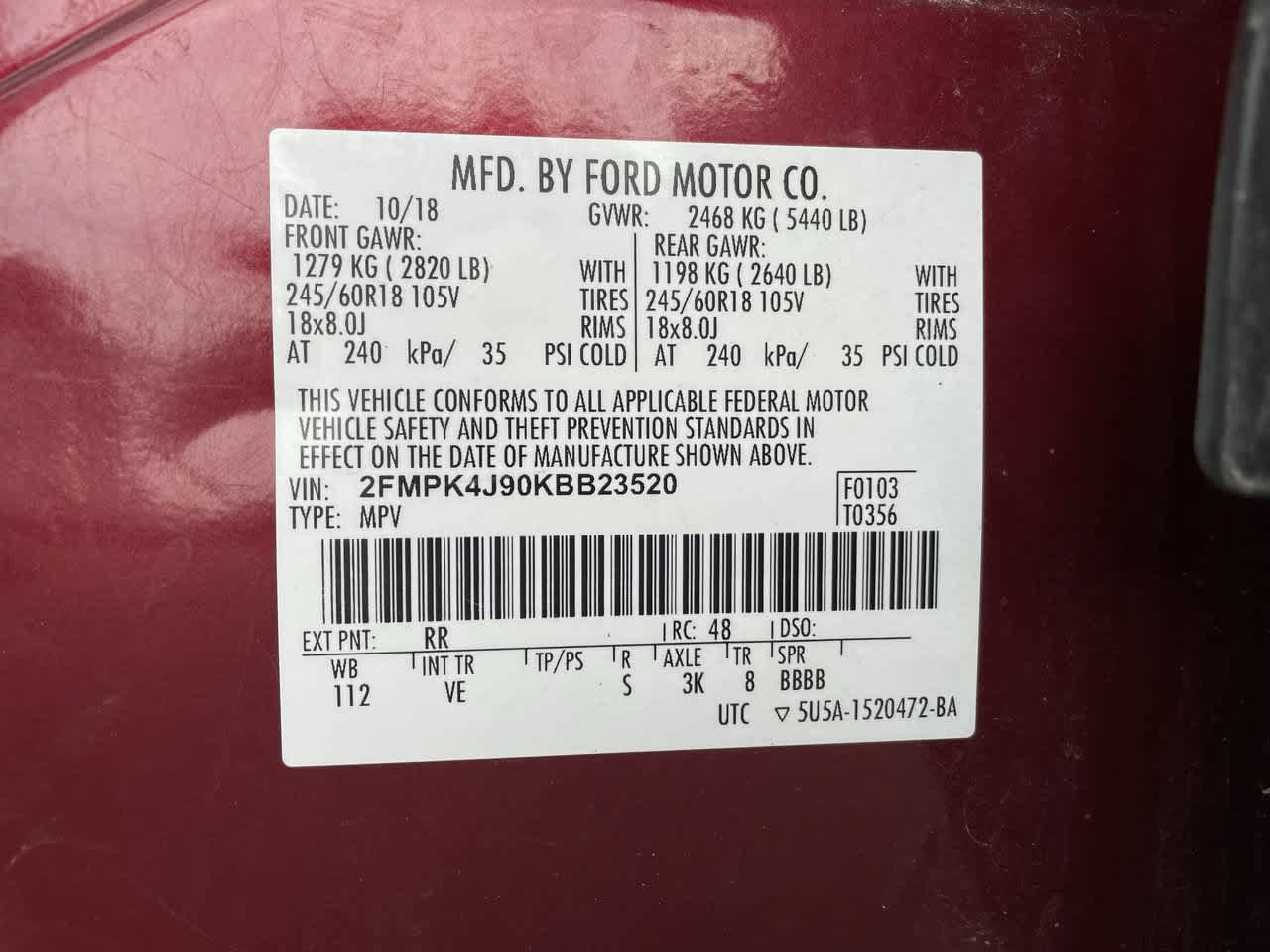 Used 2019 Ford Edge SEL w/ Equipment Group 201A AWD/4WD image 30