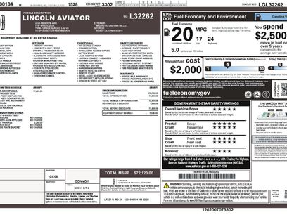 Used 2020 Lincoln Aviator Reserve w/ Equipment Group 202A