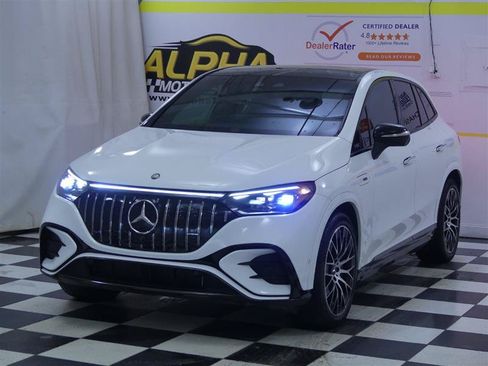 Used 2024 Mercedes-Benz EQE AMG 4MATIC SUV w/ AMG Night Package image 4
