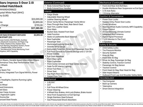 Used 2016 Subaru Impreza 2.0i Sport Limited image 6