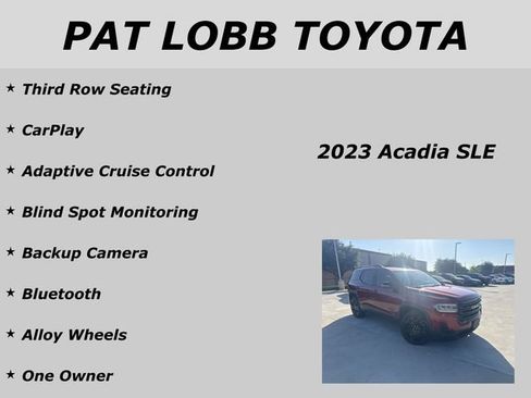 Used 2023 GMC Acadia SLE w/ Driver Convenience Package FWD image 12