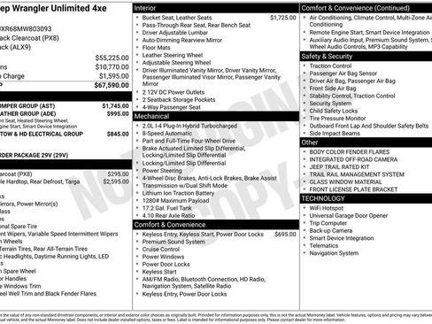 Used 2021 Jeep Wrangler Unlimited Rubicon 4xe w/ Steel Bumper Group image 43