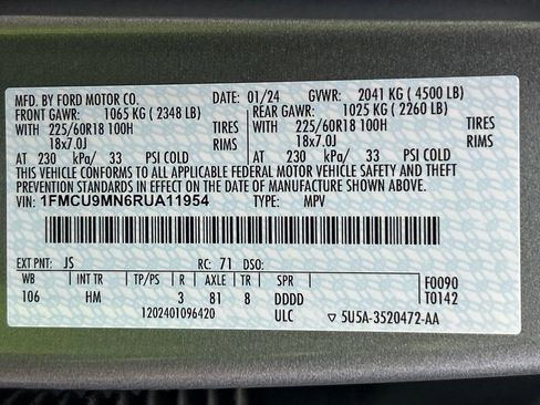 Used 2024 Ford Escape ST-Line AWD/4WD image 29