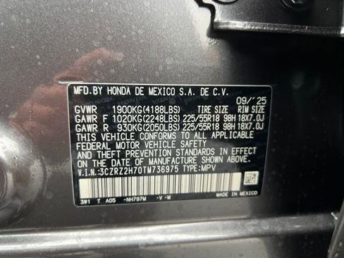 New 2026 Honda HR-V EX-L image 16