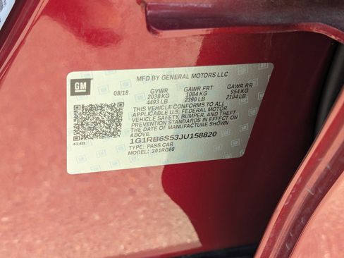 Certified 2018 Chevrolet Volt Premier w/ Driver Confidence Package image 32