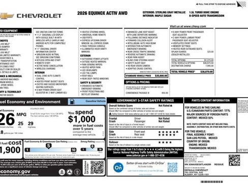 New 2026 Chevrolet Equinox ACTIV AWD/4WD image 2