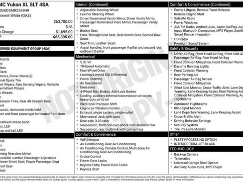 Used 2021 GMC Yukon XL SLT image 18