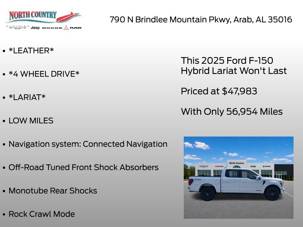 Used 2025 Ford F150 Lariat w/ Equipment Group 501A Mid AWD/4WD image 24