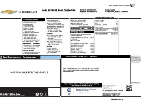 Used 2021 Chevrolet Express 2500 w/ Driver Convenience Package image 9