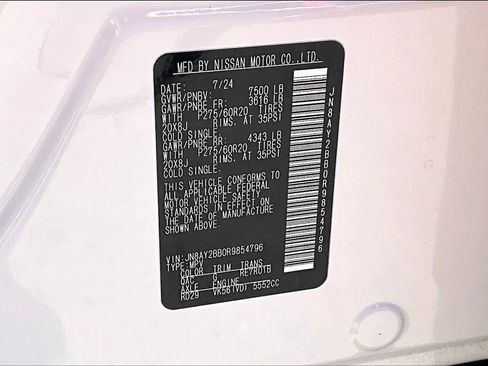 Certified 2024 Nissan Armada SL w/ Captain's Chairs Package image 32