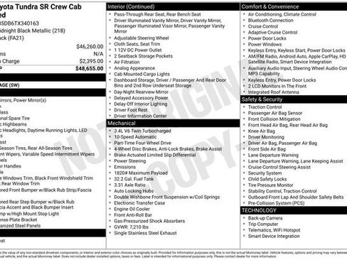 Used 2026 Toyota Tundra SR AWD/4WD image 2