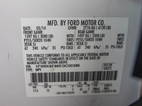 Used 2014 Ford Explorer Limited w/ Equipment Group 301A AWD/4WD image 57