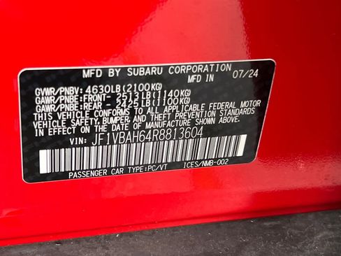 Used 2024 Subaru WRX Premium image 30