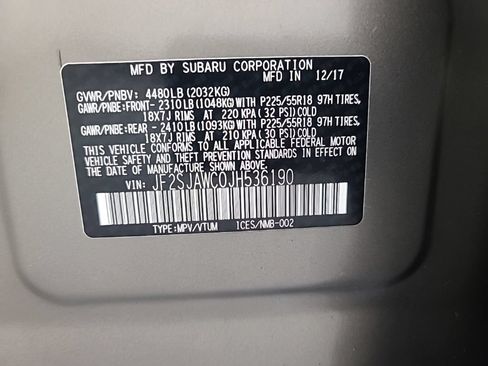 Used 2018 Subaru Forester 2.5i Touring w/ Popular Package #3B AWD/4WD image 39